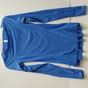 Lululemon Run in the Sun Long Sleeve UPF Top - Porcelaine Blue